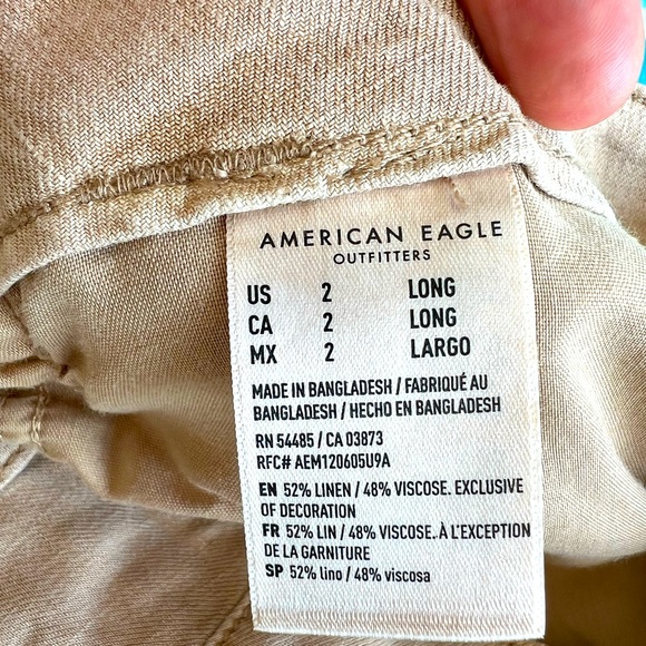 American Eagle linen cargo pants - Picture 5 of 9